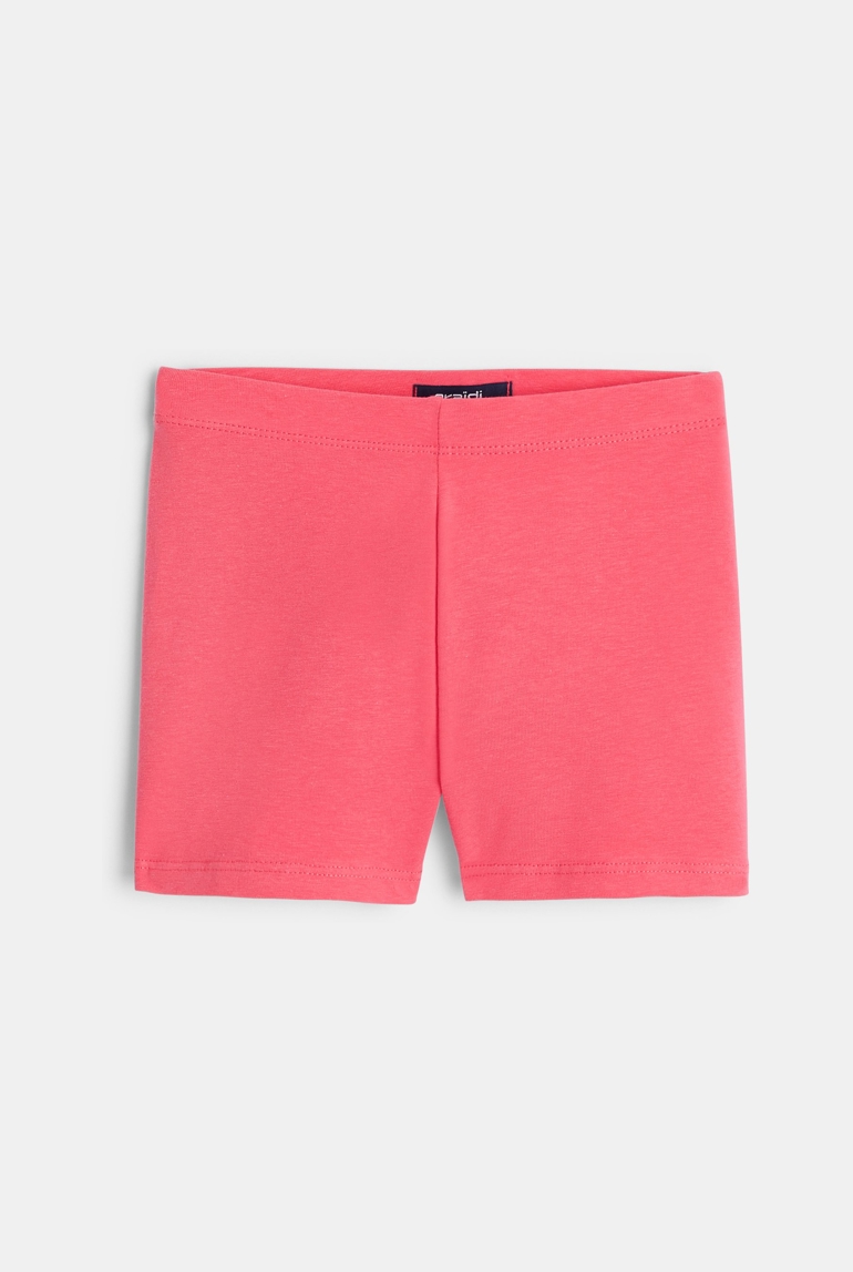 Short uni en jersey rose fille 1
