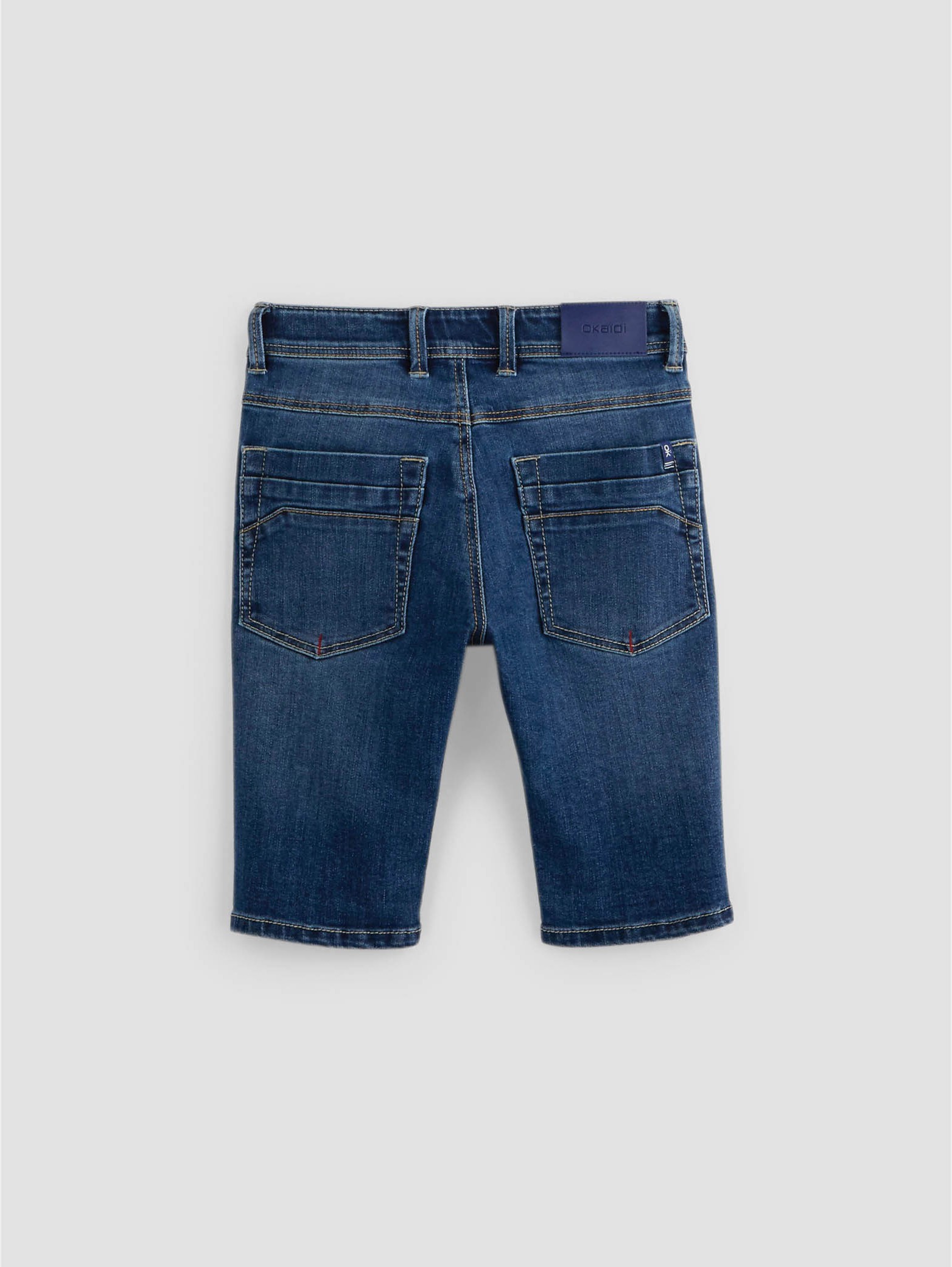 Blaue Jeans-Bermudas Skinny Hyperstretch Jungen 2