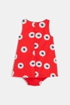 Vestido pichi estampado rojo bebé niña 2