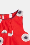Vestido pichi estampado rojo bebé niña 3