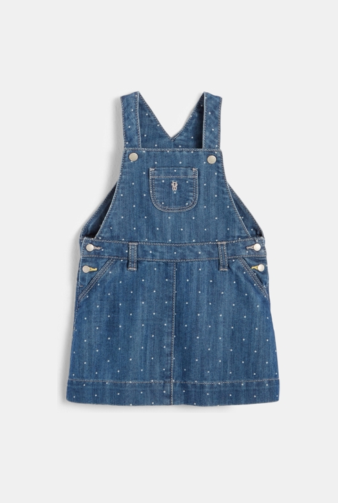 Sukienka na szelkach niebieski niemowlę dziewczynka 1