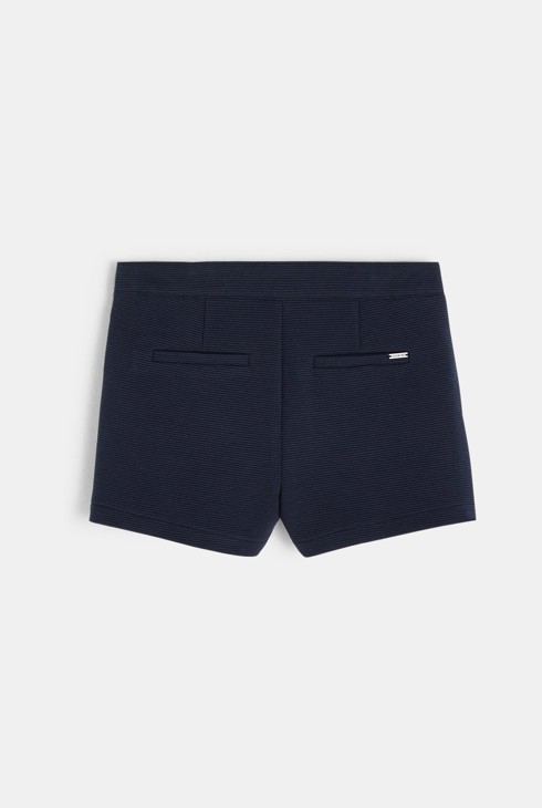 Short côtelé bleu fille 2