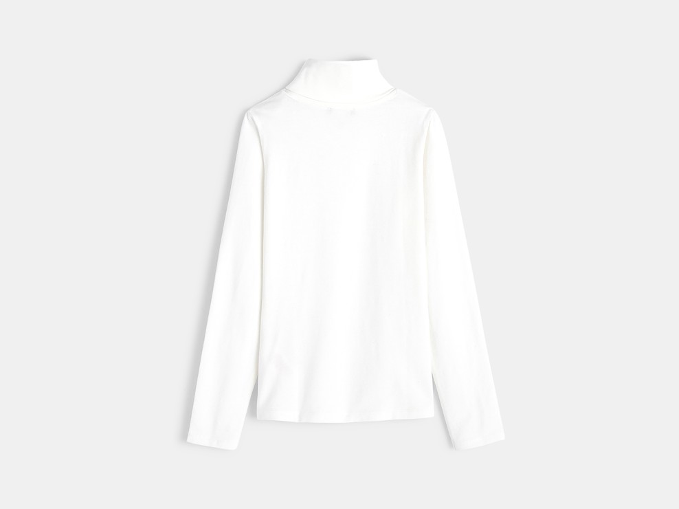 T-shirt lupetto bianco bambina 2