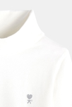T-shirt col roulé blanc fille 3