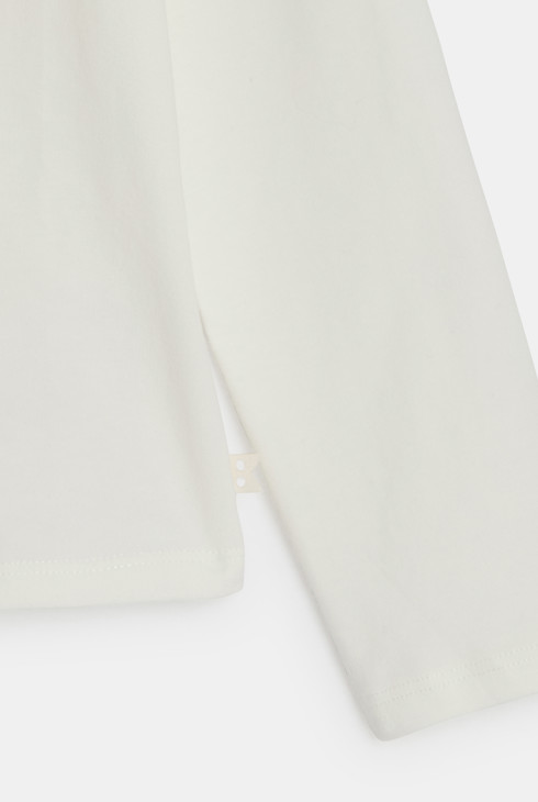T-shirt col roulé blanc fille 1