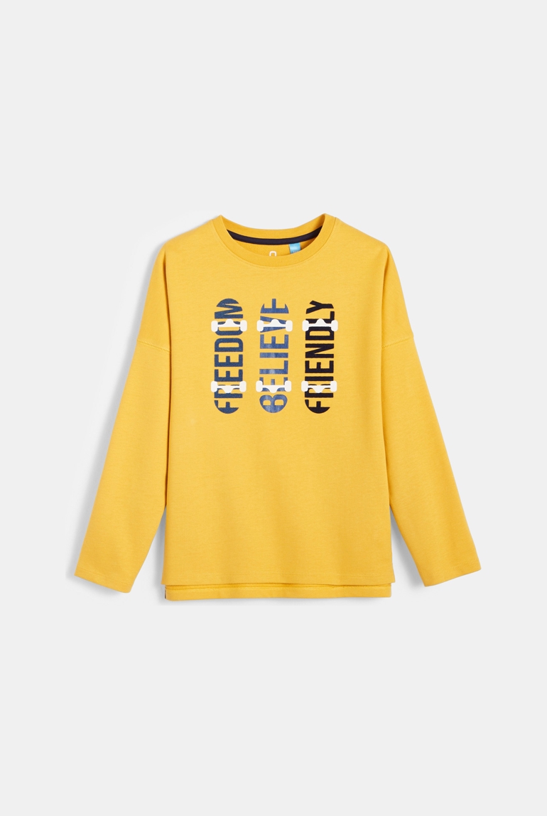 Camiseta de manga larga amarilla niño 1