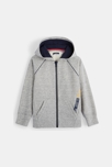 Sweat-shirt à capuche gris garçon