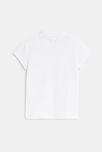 Polo uni blanc fille 4
