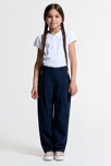 Polo uni blanc fille 1
