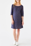 Robe fluide imprimée à nœud dos de maternité 1