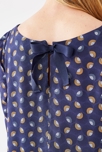 Robe fluide imprimée à nœud dos de maternité 3