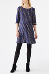 Robe fluide imprimée à nœud dos de maternité 4