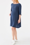 Robe fluide imprimée à nœud dos de maternité 1