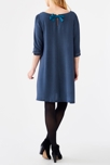 Robe fluide imprimée à nœud dos de maternité 2
