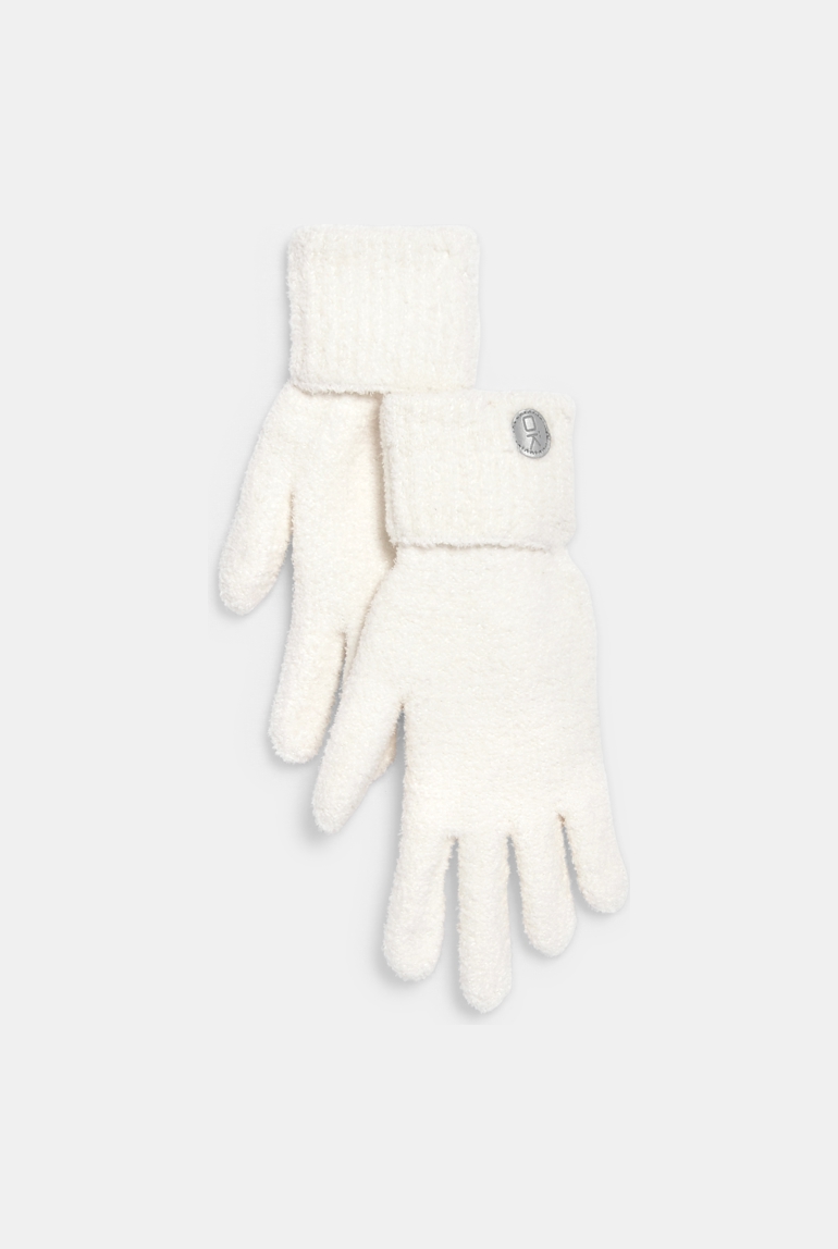 Gants en tricot hyper stretch beige fille 1