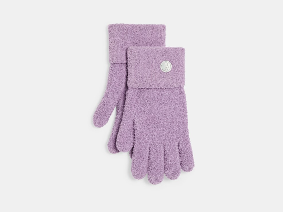 Gants en tricot hyper stretch Violet fille 1