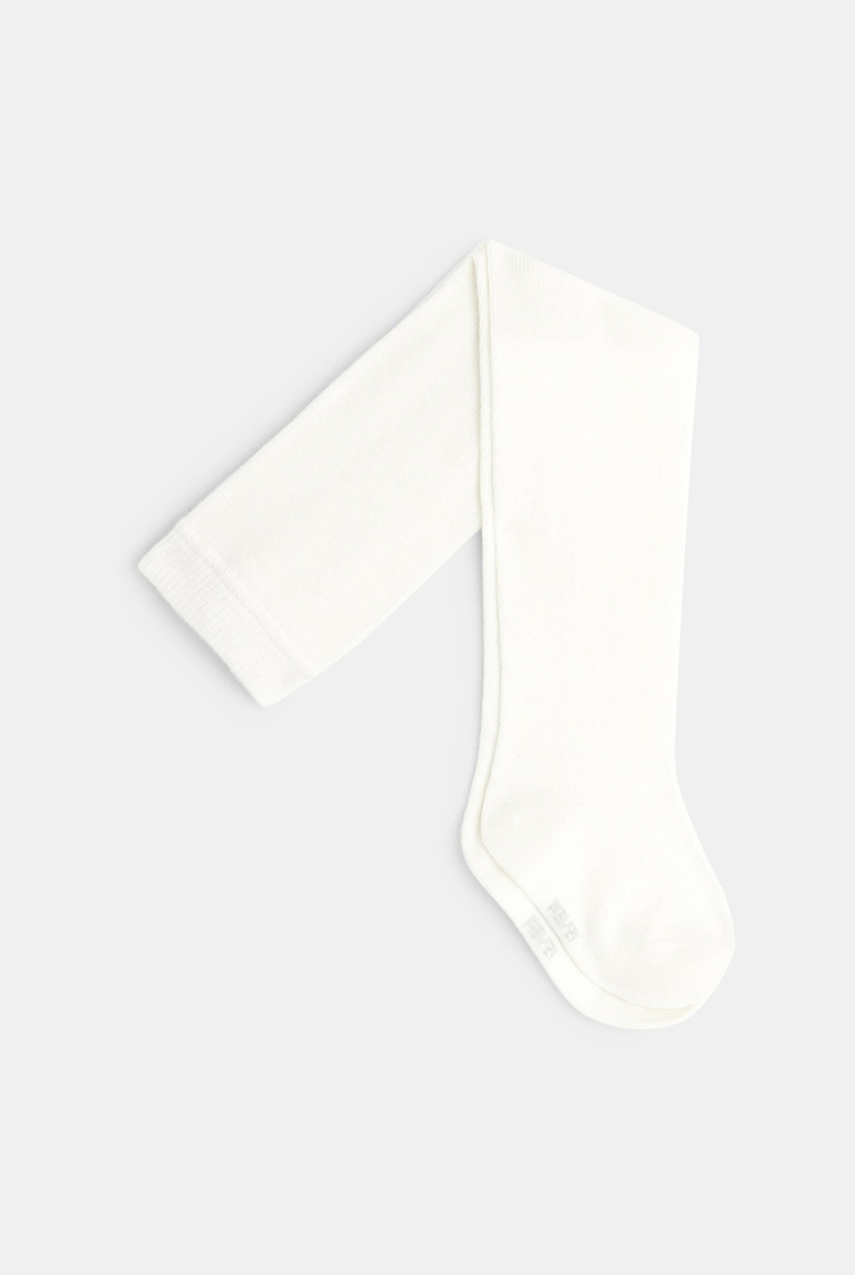 Collants chauds pailletés blanc bébé fille 1