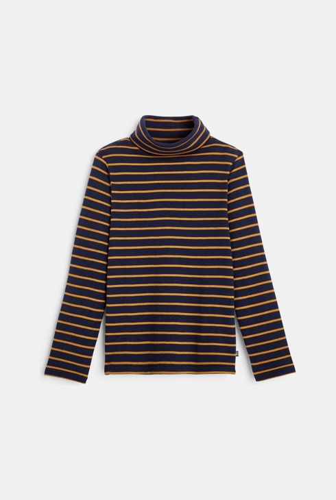 T-Shirt mit Rollkragen Beige Jungen 1