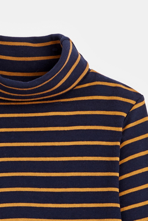 T-Shirt mit Rollkragen Beige Jungen 2