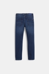Jean droit doublé polaire bleu garçon 2