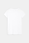 T-shirt manches courtes uni blanc fille 3