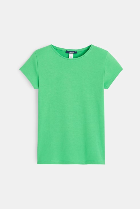 Camiseta básica verde niña 2