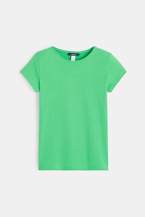 Camiseta básica verde niña 1
