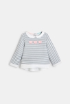 Conjunto de pantalón corto y sudadera gris bebé niña 2