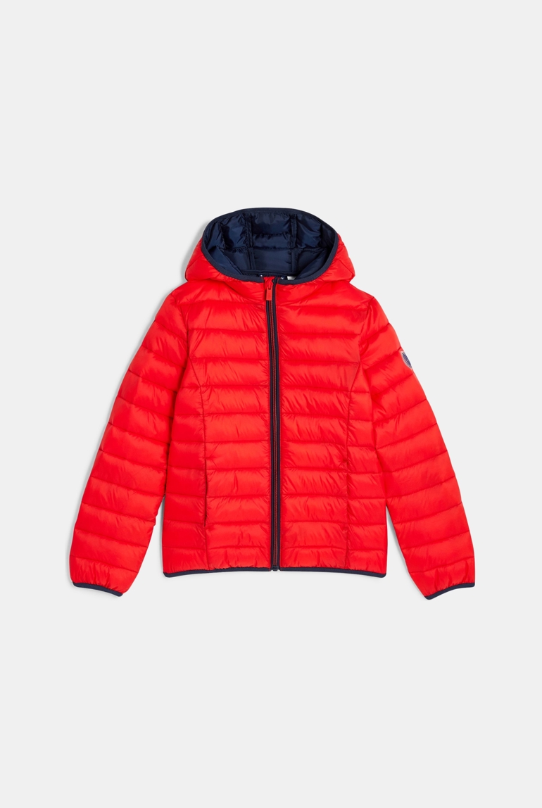 Anorak con capucha rojo niño 1