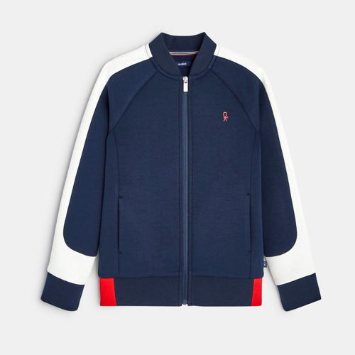 Felpa blu zip bambino on sale