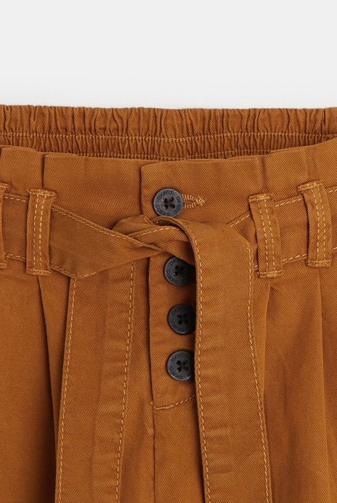 Paperbag-Hose Braun Mädchen 2