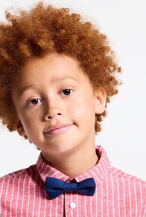 Noeud papillon bleu garçon 2