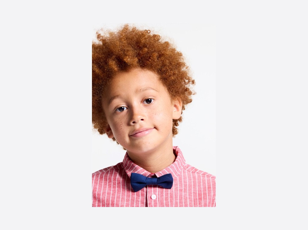 Noeud papillon bleu garçon 2