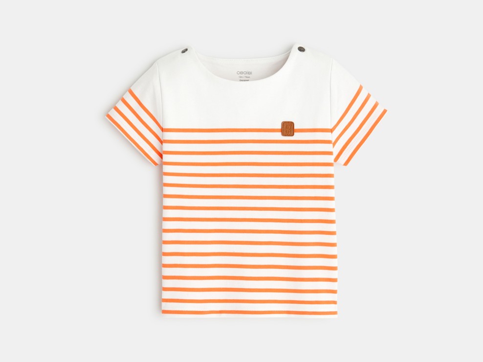 Matrosen-T-Shirt Orange Baby Jungen 1