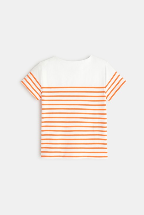 Matrosen-T-Shirt Orange Baby Jungen 2