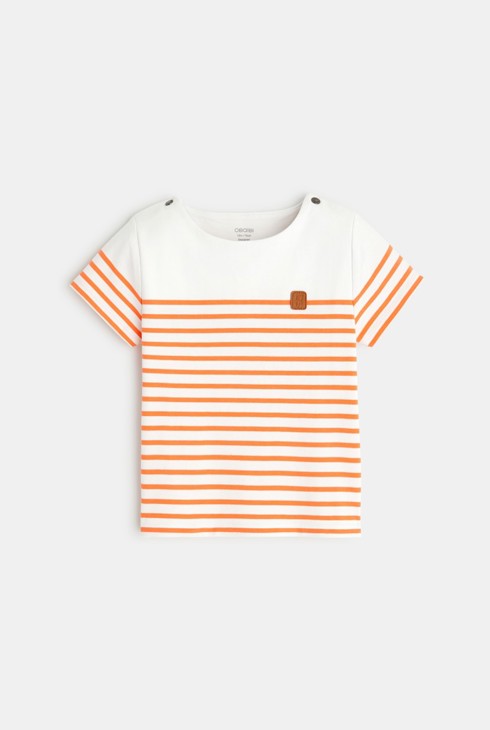 Matrosen-T-Shirt Orange Baby Jungen 2