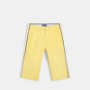 Bermuda long en toile stretch jaune garçon