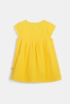 Vestido de verano de material de muselina amarillo bebé niña 3
