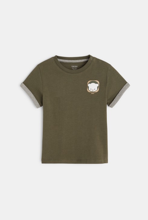 Majica z motivom zelena dojenček deček 1