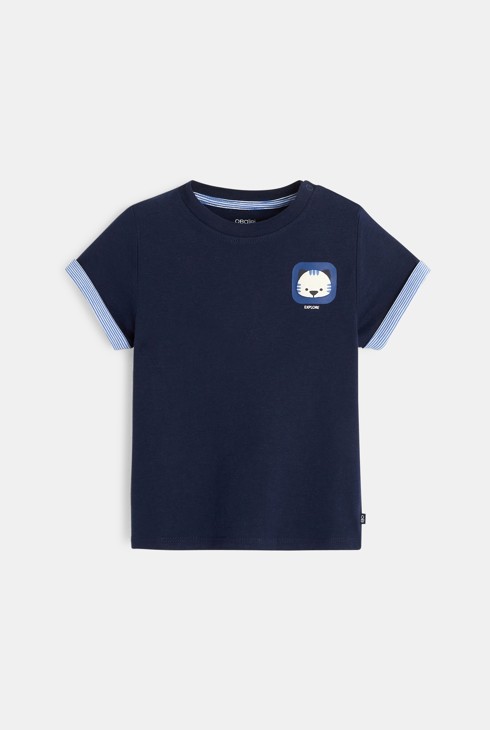 T-Shirt mit Motiv Blau Baby Jungen 2