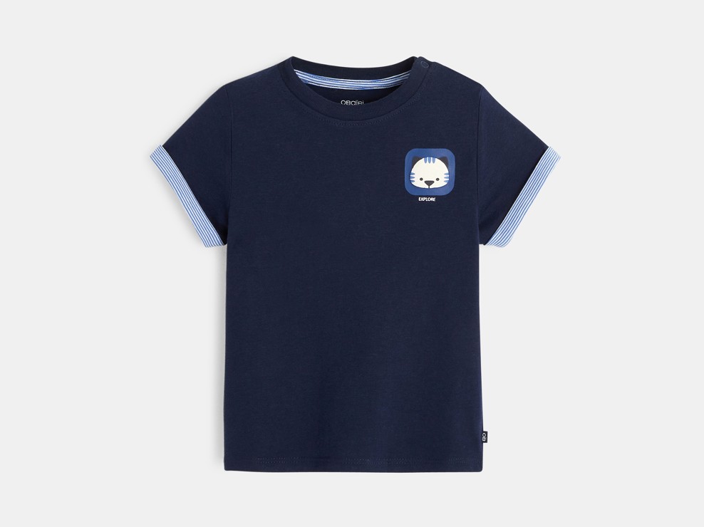 T-shirt à motif bleu bébé garçon 2