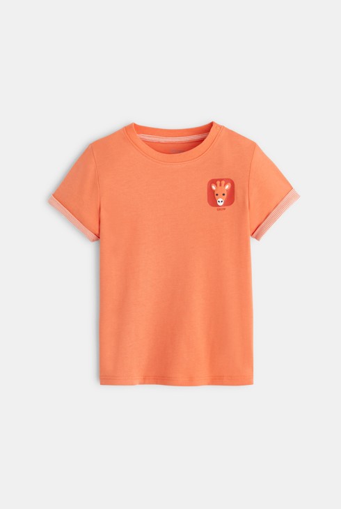 Majica z motivom  oranžna dojenček deček 2