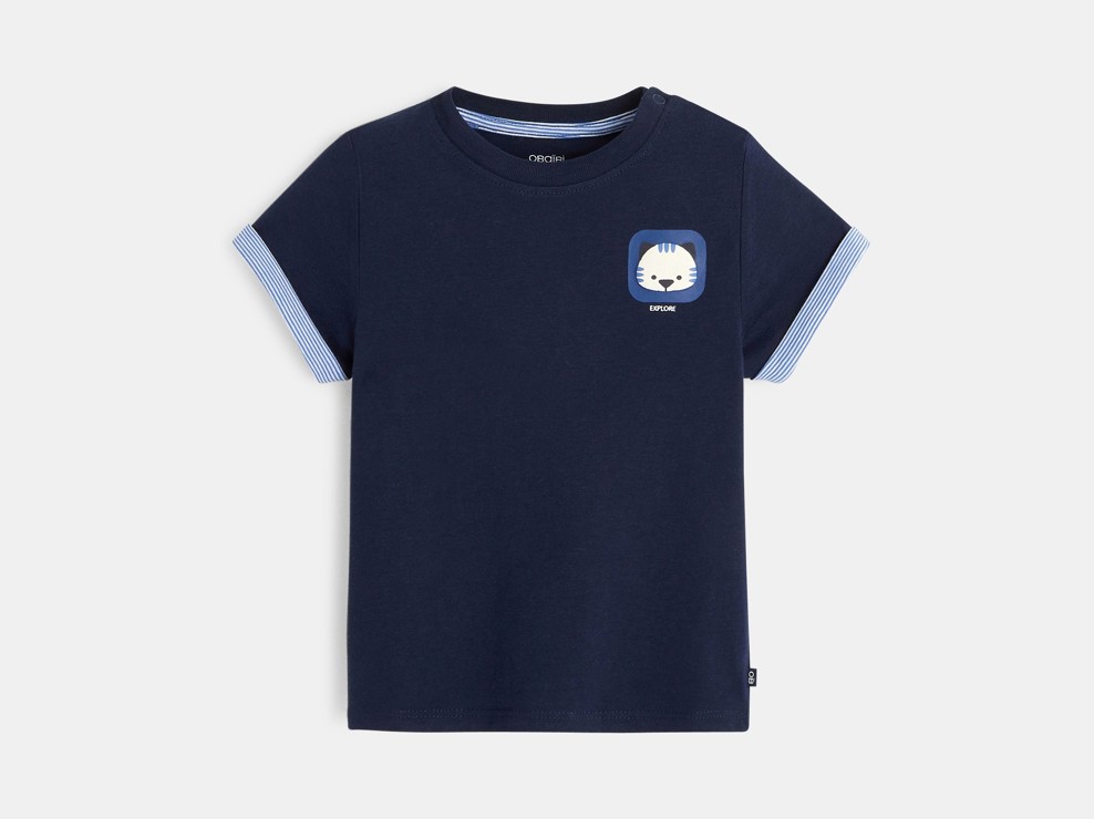 T-Shirt mit Motiv Blau Baby Jungen 2