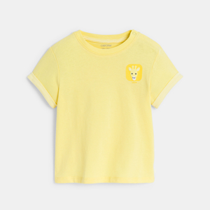 Baby boy's yellow motif T-shirt 1