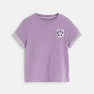 Baby boy's violet motif T-shirt 1