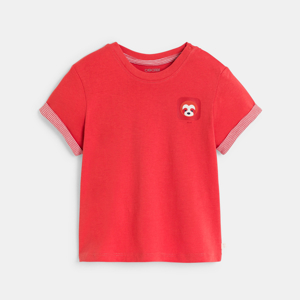 Rood T-shirt met motiefje voor babyjongens 1