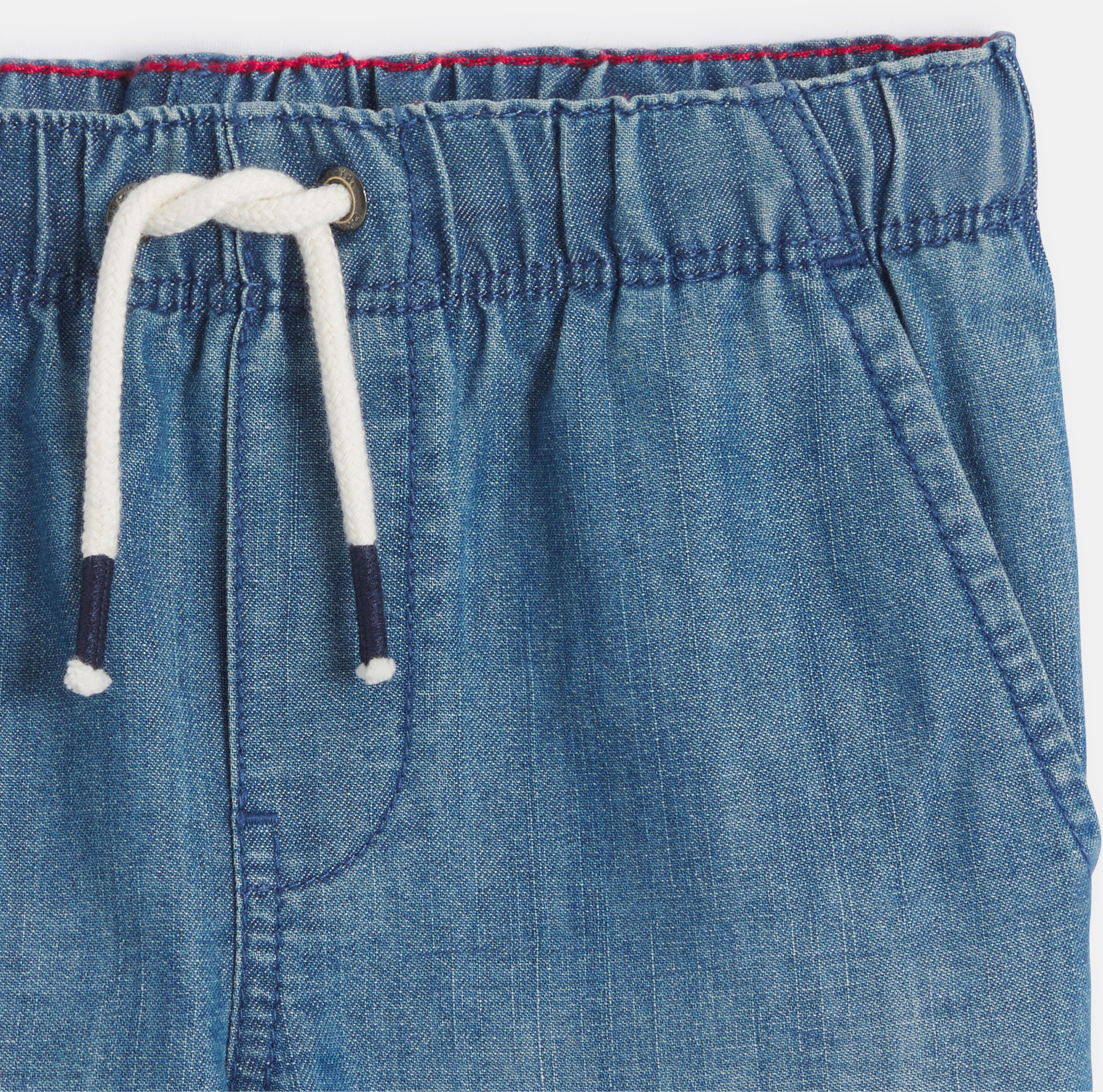 Slim bermuda hlače od plavog trapera za dječake 2