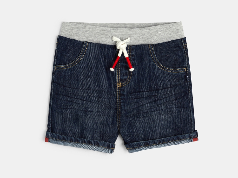 Short en jean bleu bébé garçon 1