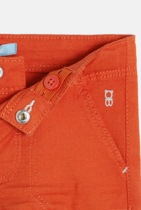 Shorts aus Baumwoll-Piqué Orange Baby Jungen 2