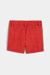 Short toile uni orange bébé garçon 4
